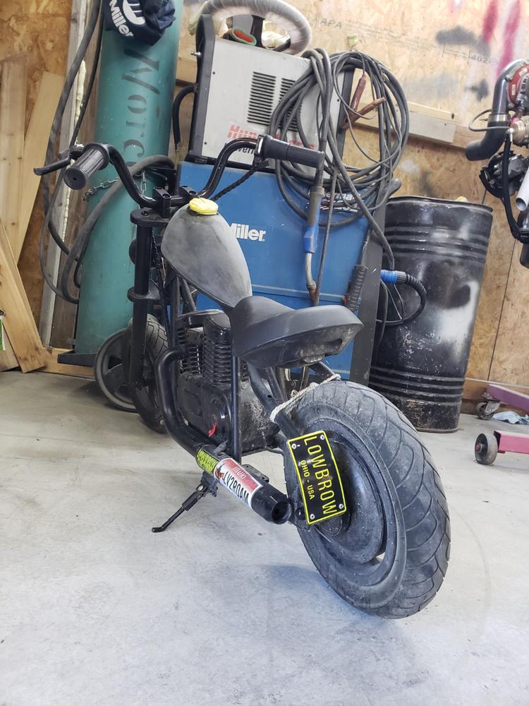 LOWBROW Stamped Aluminum Bicycle License Plate - Customer Photo From Jake Ryska