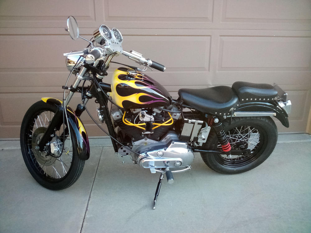 35MM Chrome Fork Tubes - 23-1/4 inch - Stock Length - Customer Photo From Ed Davis