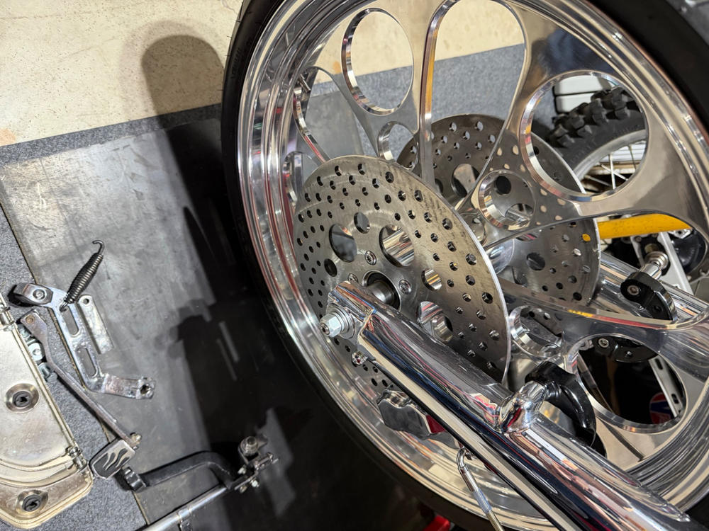 Cycle Standard Drilled Stainless Steel Brake Rotor - 11.5 inches