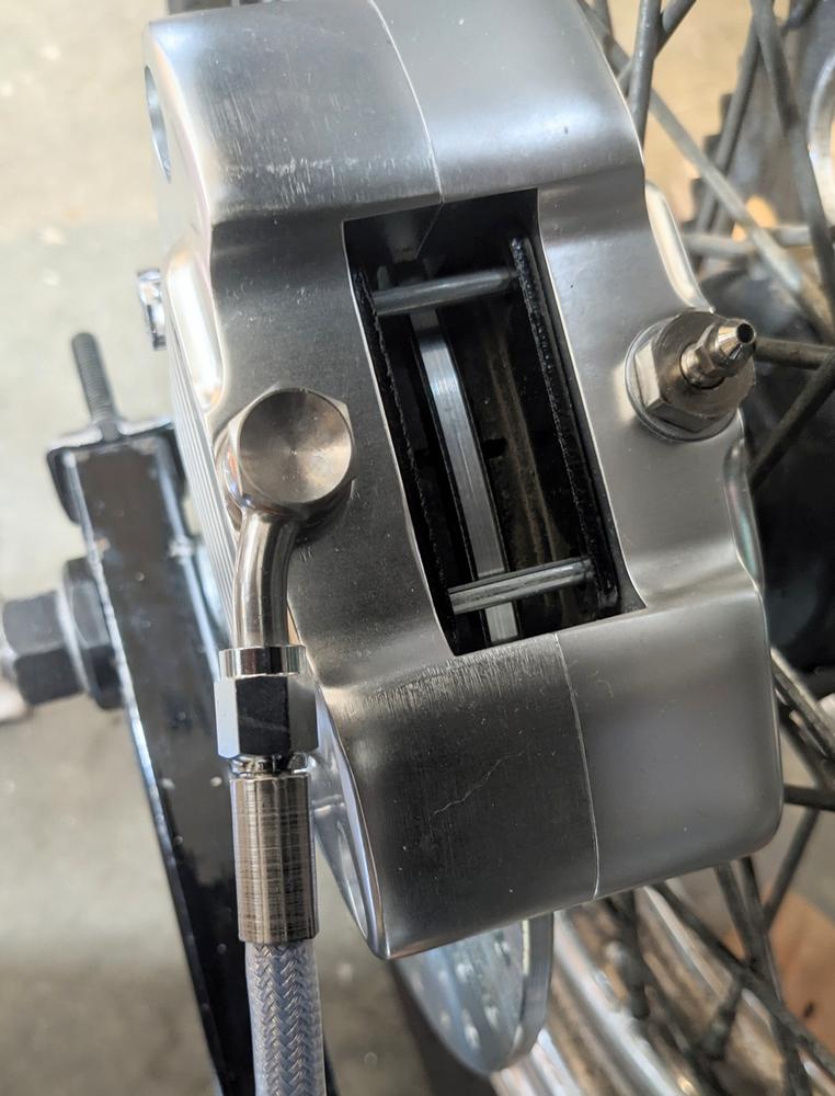 20 Degree Side Bend 3/8 inch/10mm Banjo Fitting - Stainless Steel - Customer Photo From Brock Radelet