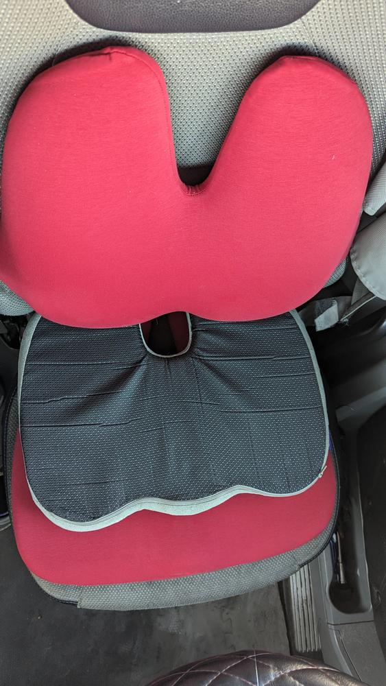 Car Cushion Wedge Seat Cushions Thickened Butt Pad With Ergonomic Design  For Comfortable Support Fits Car