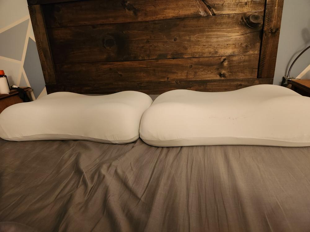 Cushion Lab Deep Sleep Pillow, Patented Ergonomic Contour Design for Side & Back