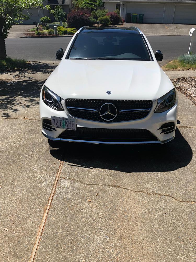 The Platypus License Plate Mount For 2016 2020 Mercedes Benz Glc 300