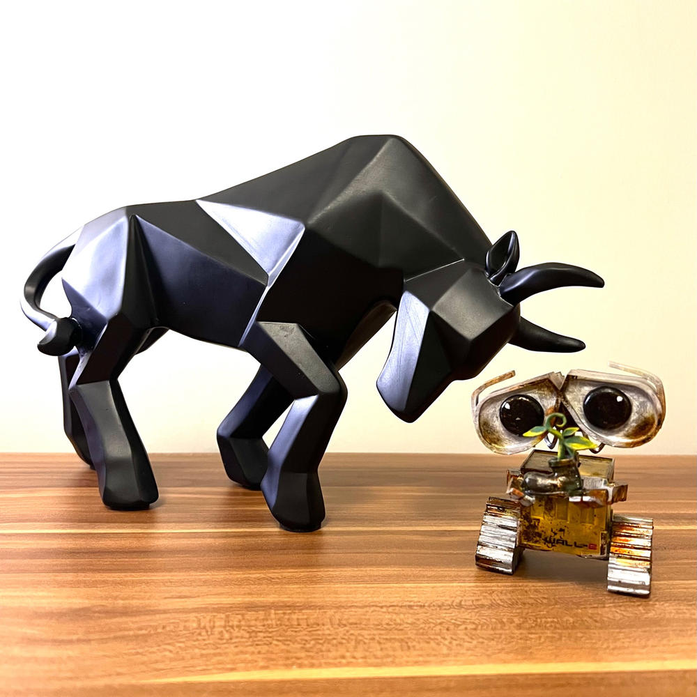 ArtZ® Nordic Bull Sculpture - Customer Photo From Pete Hall