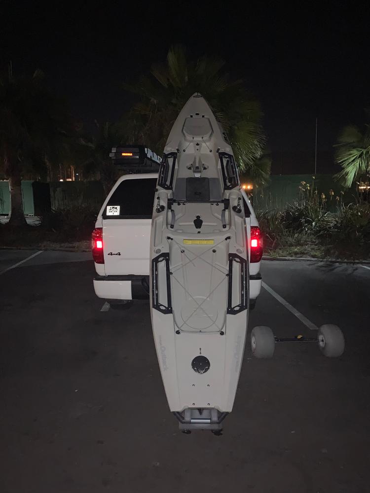 Outback / Compass Raised Aluminium Steering Handle (Suits Hobie®) - Customer Photo From Ryan Arguello
