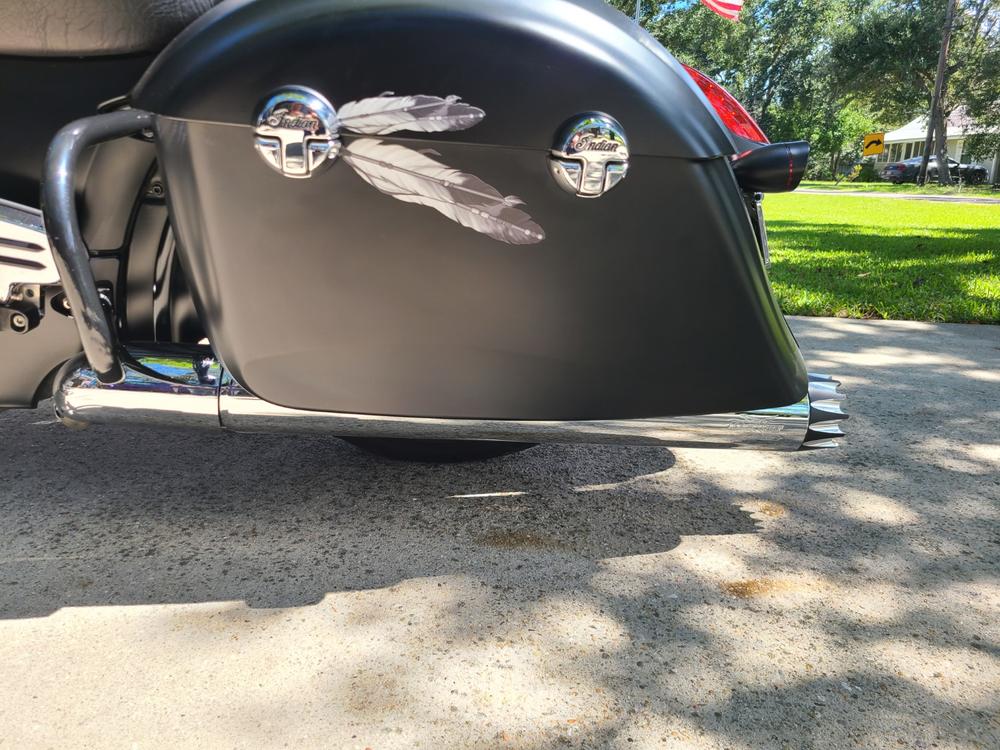 Feather Accent Decals - 8 Inches long - Customer Photo From Steve Lindell