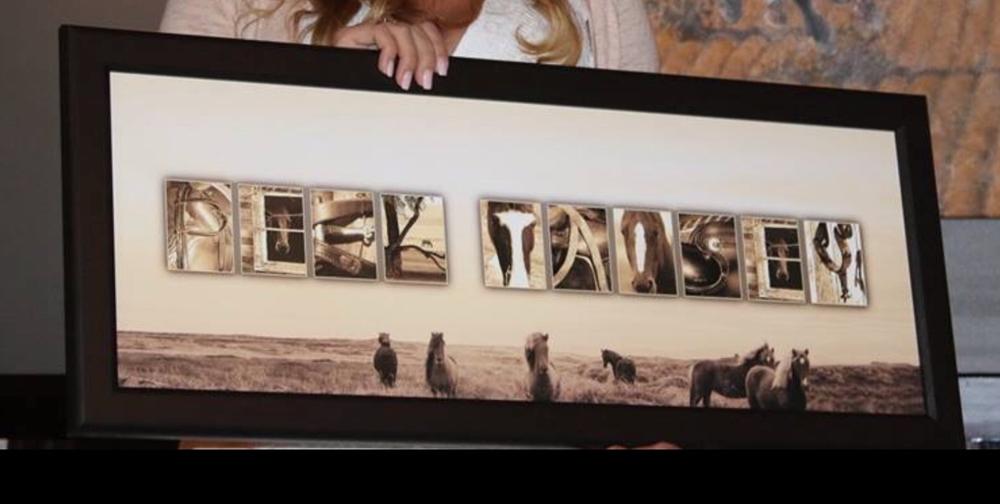Equestrian Horse Letter Art - Customer Photo From Debra C.