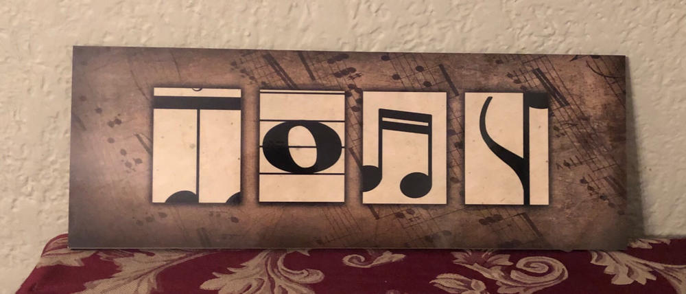Music Letters Name Print - Customer Photo From susan rossi