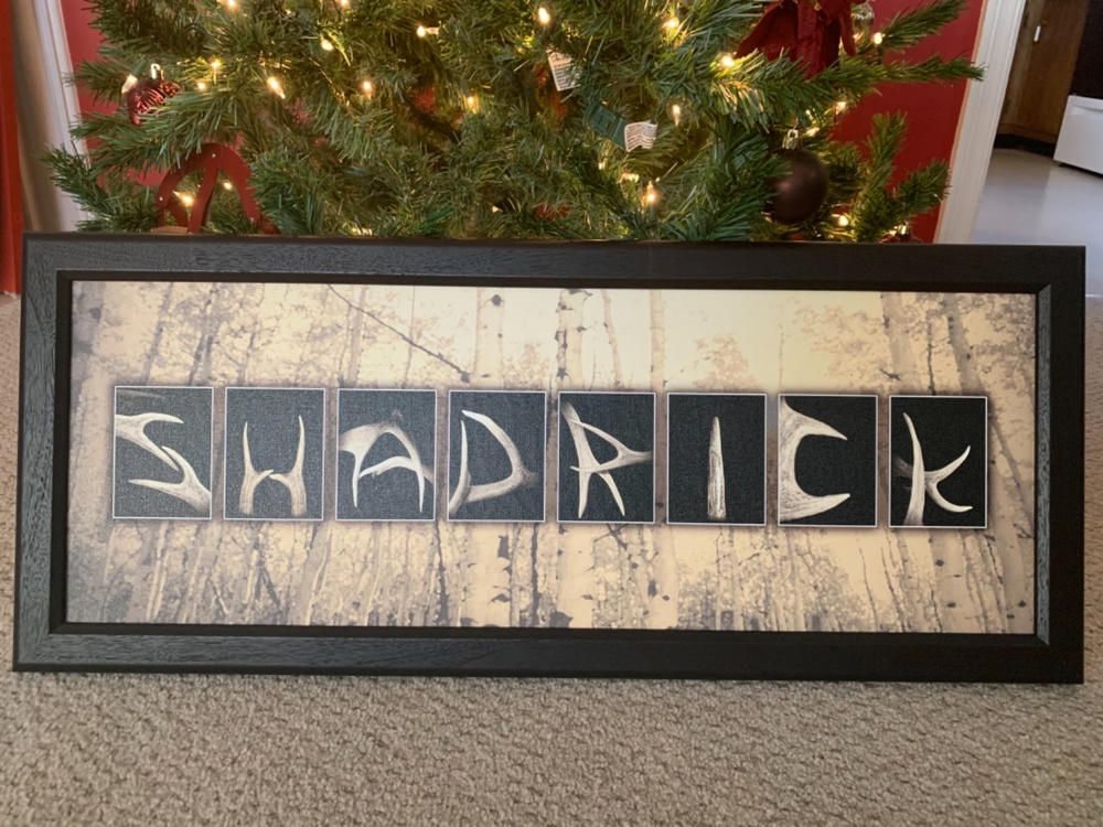 Antler Letters Name Print - Customer Photo From Sherry Turner
