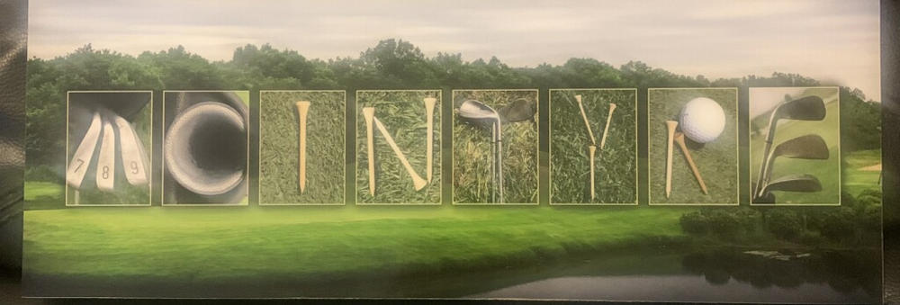 Golf Name Art Print - Customer Photo From Frances