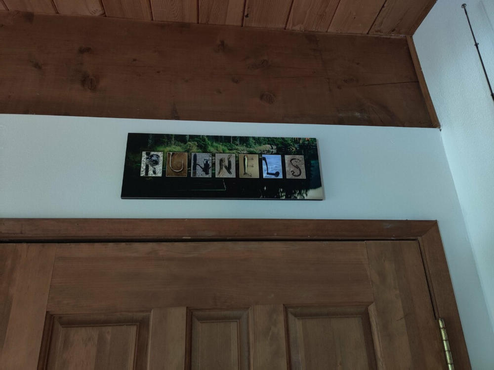 Fishing Letter Name Art - Customer Photo From Hartman