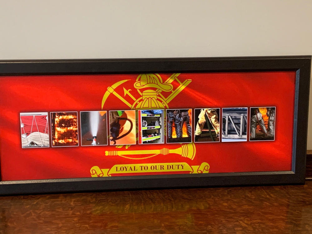 Firefighter Letters Name Print - Customer Photo From Tracy Weidemann