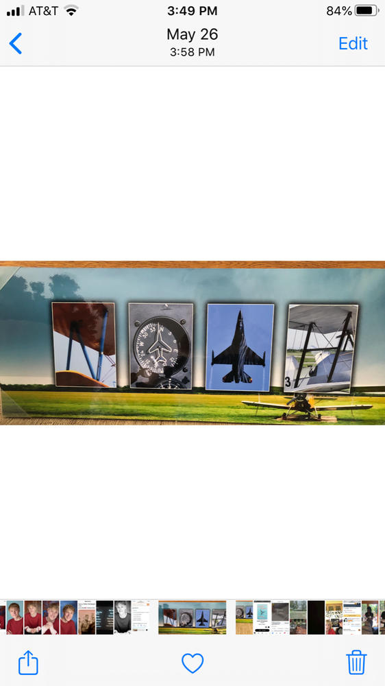 Aviation / Airplane Name Art - Customer Photo From Sue Jensvold
