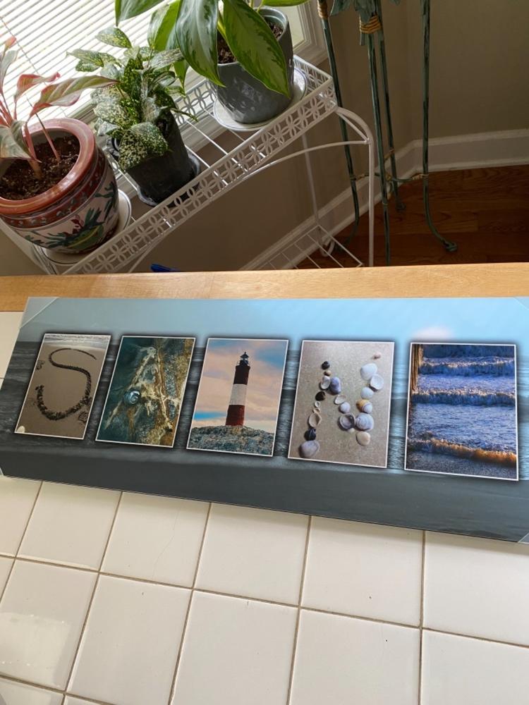 Coastal Beach Name Art - Customer Photo From SALLY FURR