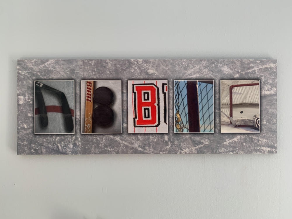 Hockey Name Art Print - Customer Photo From Kelli Rabke