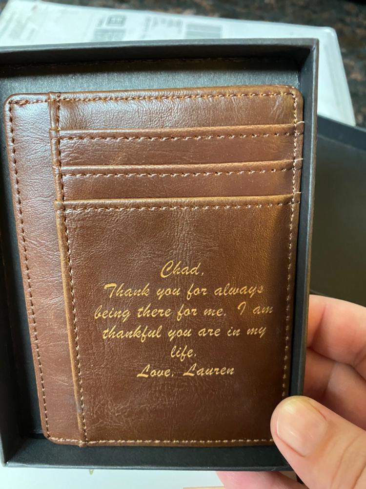 Front Pocket Wallet: Circle - Customer Photo From Stacey H.