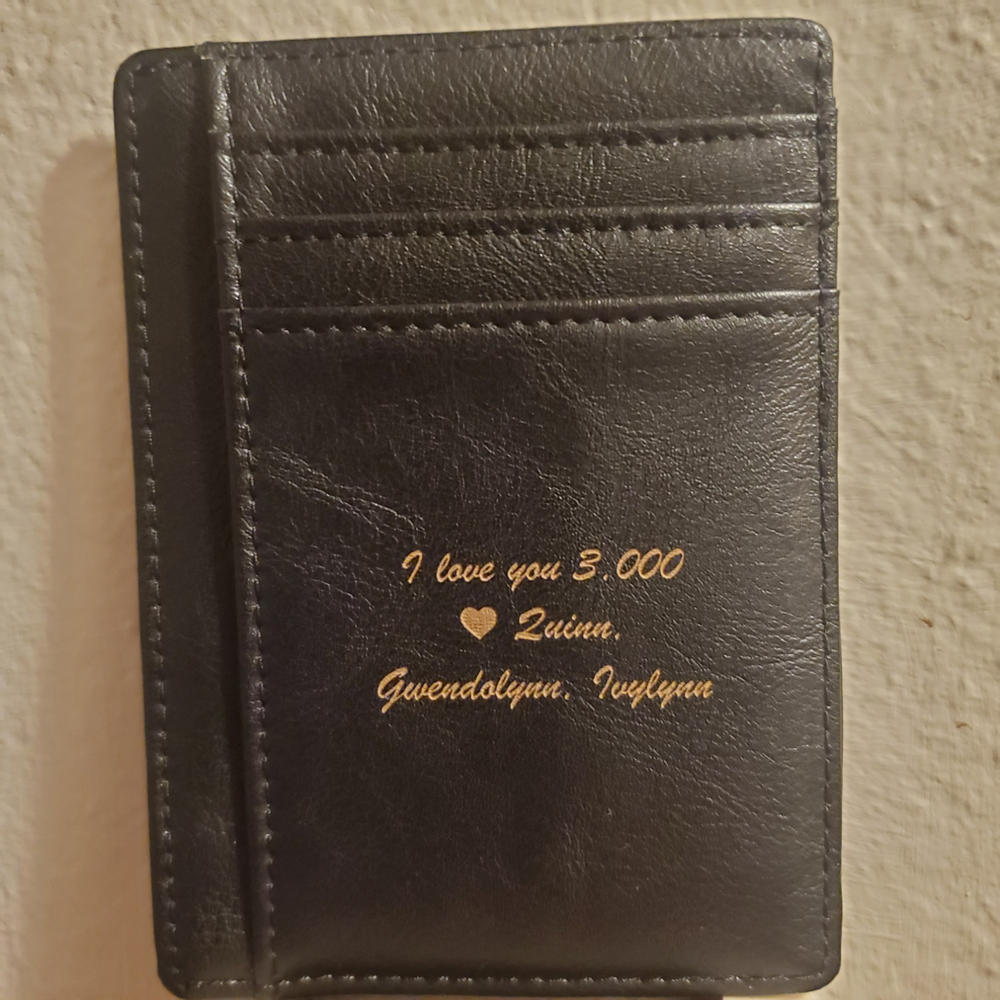 Front Pocket Wallet: Message - Customer Photo From Stephanie Cox