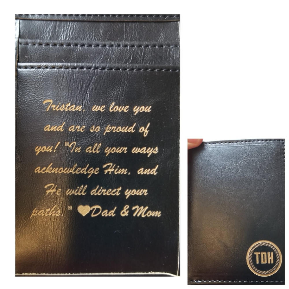 Personalized Trifold Wallet: Circle - Customer Photo From RACHEL HOWELL 