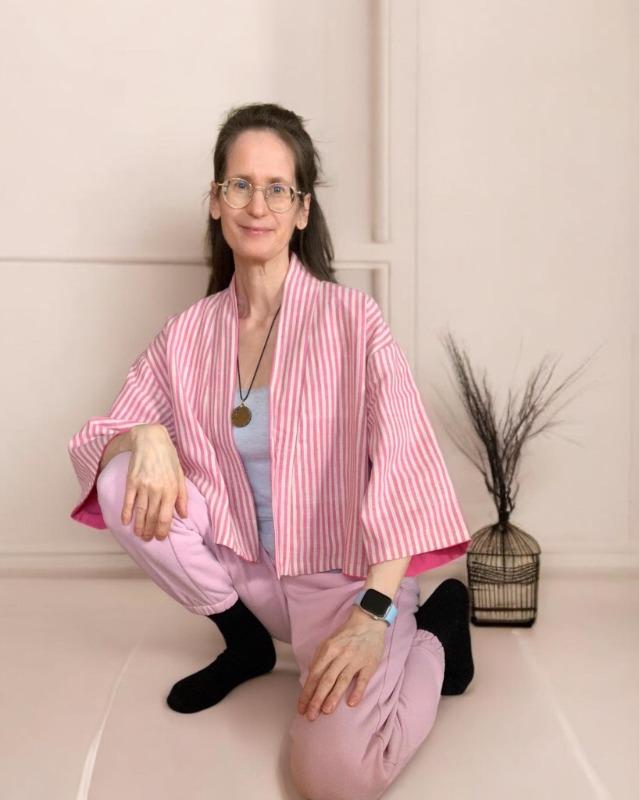 kala organic cotton reversible bolero pink and pink lines - Customer Photo From Astrid Zahn