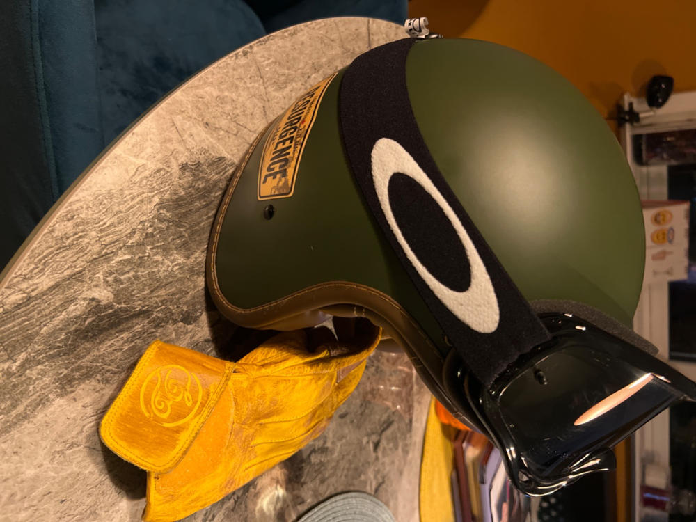 ByCity Two Strokes Open Face Helmet - Matte Green - Customer Photo From Darren Rae