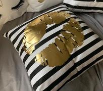 Hansel & Gretel Stylish Black and Gold Decorative Pillow Case Review