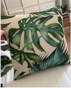 Hansel & Gretel Tropical Green and White Decorative Pillow Case Review