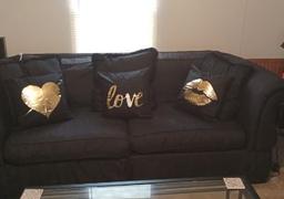 Hansel & Gretel Modern Black and Gold Decorative Pillow Case Review