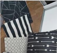 Hansel & Gretel Simple Patterned Black Decorative Pillow Case Review