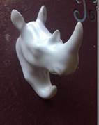 Hansel & Gretel White Rhino Head Wall Hanging Hook Review