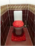 Hansel & Gretel 3in1 Flannel Red Hearts Anti-Slip Toilet Cover Set Review