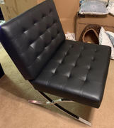 Hansel & Gretel Black Modern Leather Lounge Chair Review