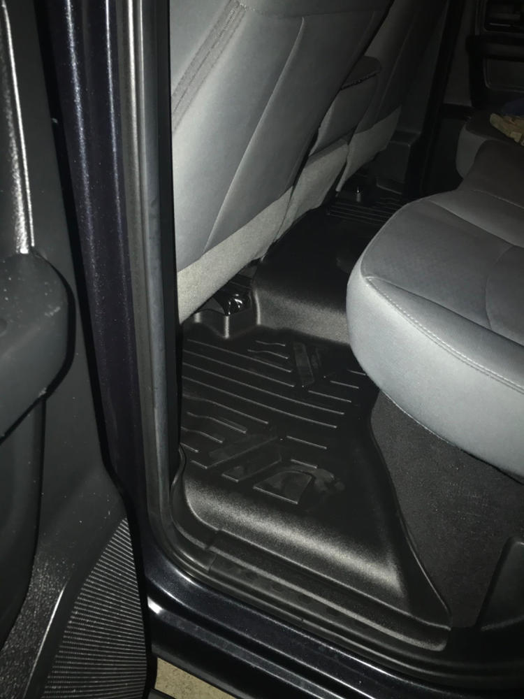 SMARTLINER Custom Fit for 2012-2018 RAM 1500 Quad Cab with 1st Row Bench Seat and Dual Floor Hooks - Customer Photo From John W.