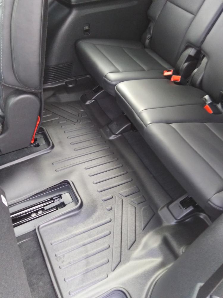 SMARTLINER Custom Fit for 2020-2021 Kia Telluride with 2nd Row Bucket Seat No Center Console with in between Coverage - Customer Photo From Matthew Sweet