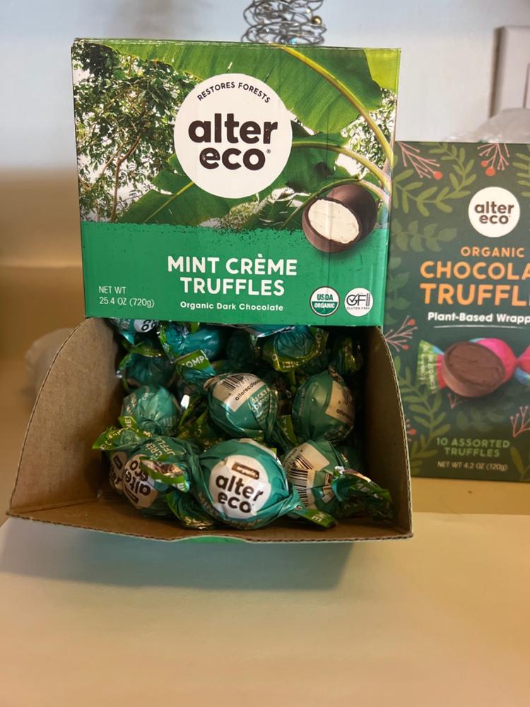 Mint Crème Truffles (60 count) - Customer Photo From Kendra Henderson