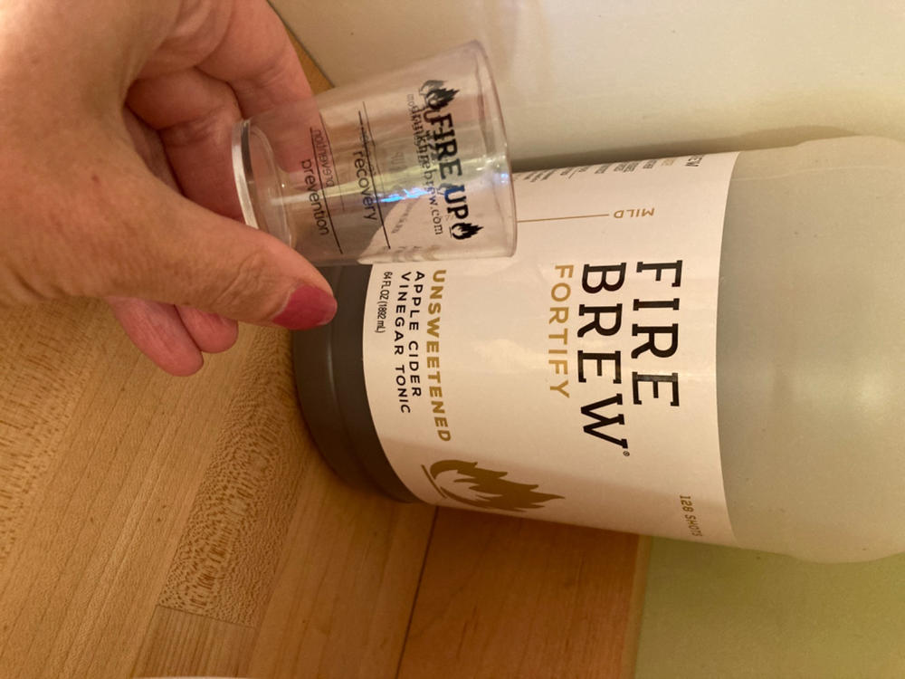 Unsweetened FORTIFY (Vegan) Apple Cider Vinegar Fire Cider Tonic, Organic, Full Strength, With the Mother, Herbal Medicine - Customer Photo From Rima Haggerty