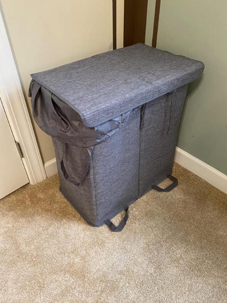 Double Laundry Hamper Basket with Lid - Lifewit – Lifewitstore