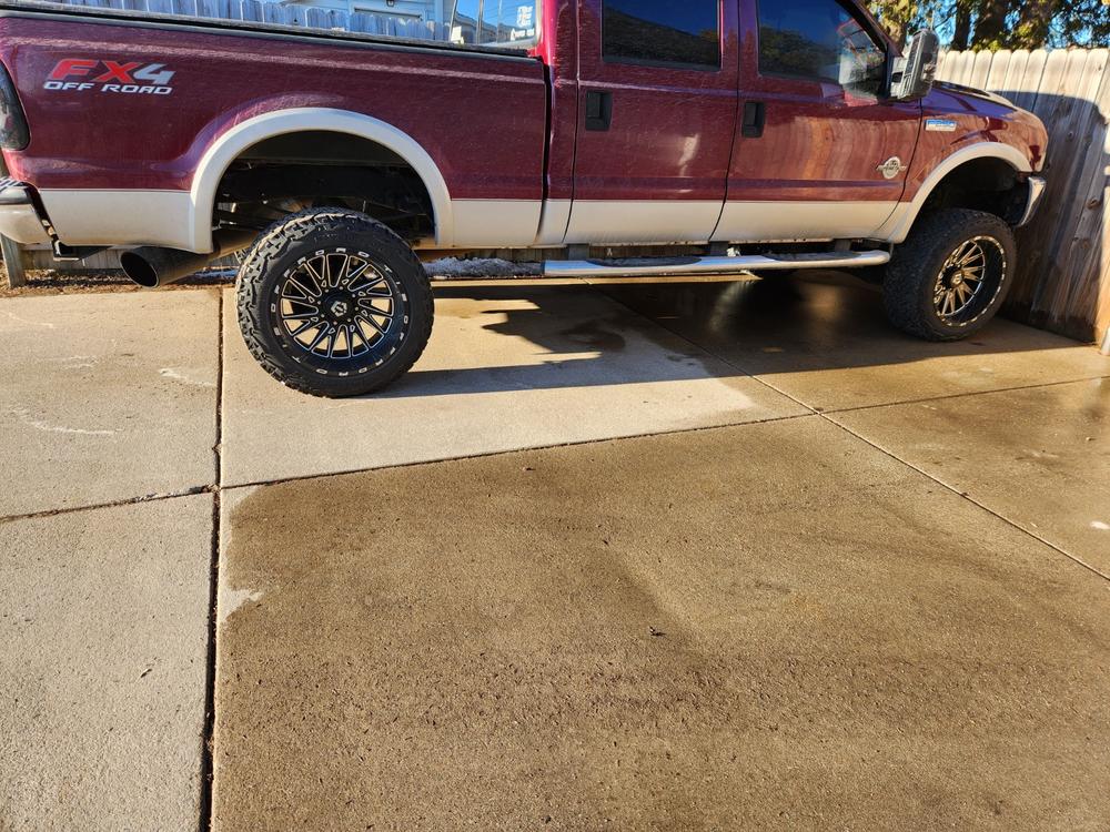 Tip, 7" O.D. Rolled End, 5" inlet 18" in length, Black Coated - Customer Photo From Ryan Annear