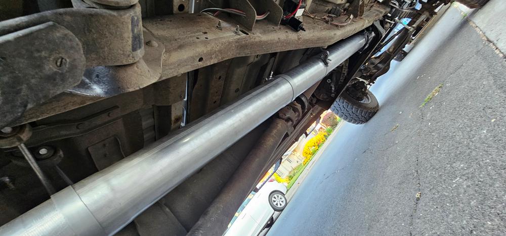 5" Turbo Back, Single Side Exit, No Muffler, AL, 1999-2003 F-250/350 7.3L, all models - Customer Photo From Chad