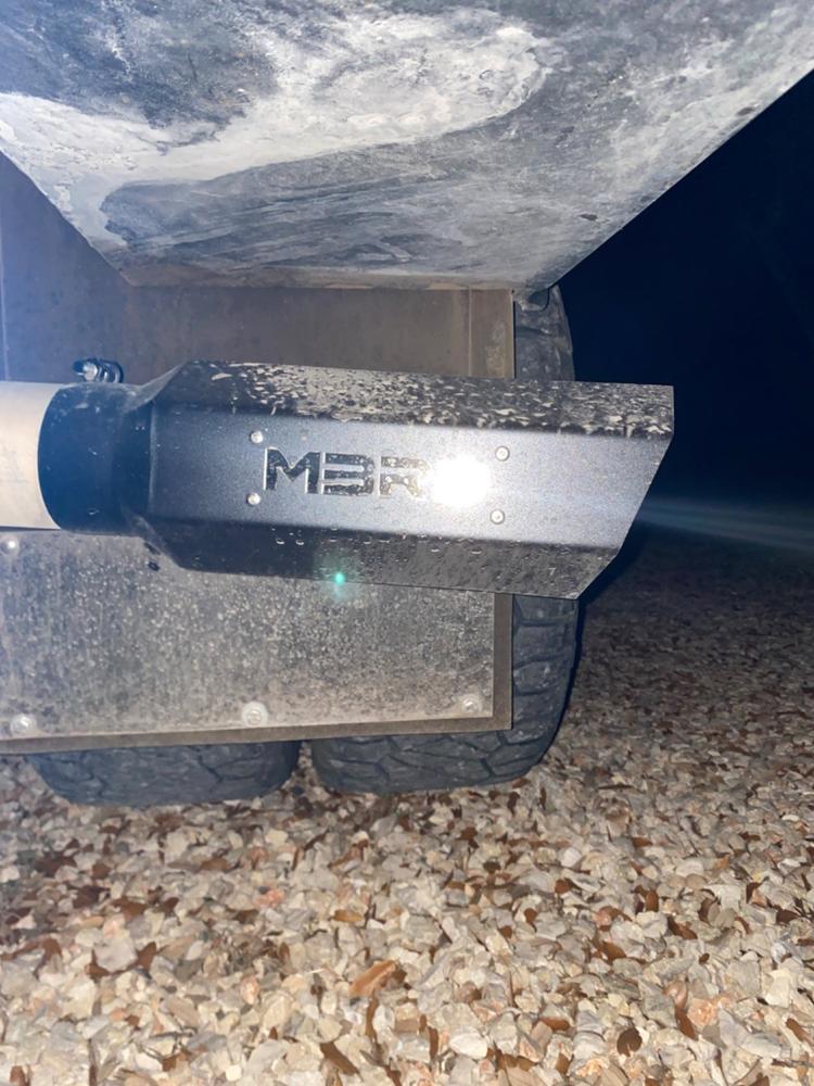Tip, 5" Hex Tip 4" ID inlet 16" length, MBRP Logo, Black Coated - Customer Photo From Dustin S.