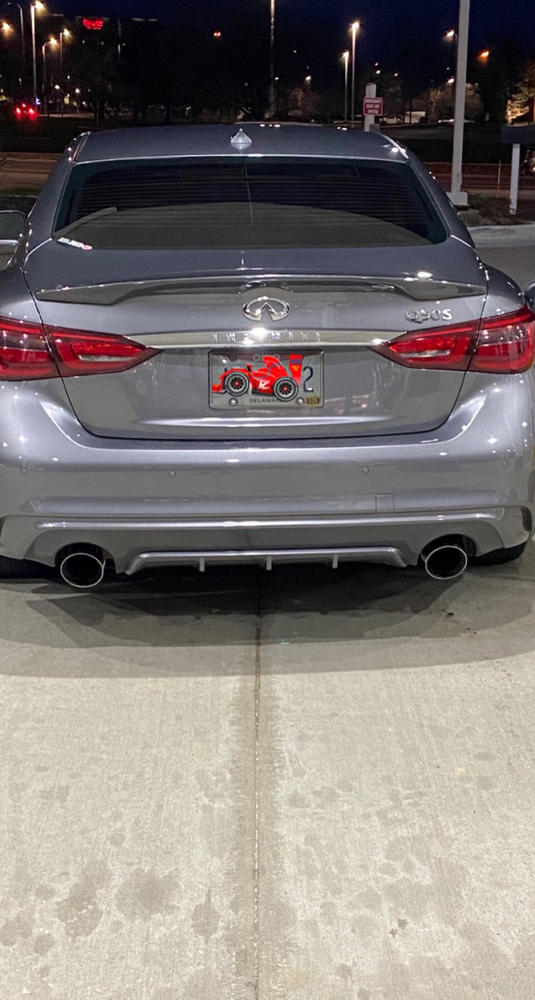 3" Cat Back, Dual Rear, T304, Infiniti Q50 3.0L RWD/AWD 2016 - 2021 - Customer Photo From noor mohamed