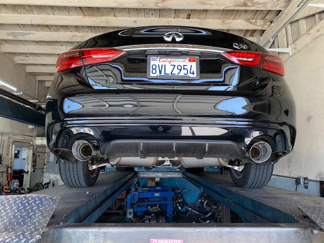 3" Cat Back, Dual Rear, T304, Infiniti Q50 3.0L RWD/AWD 2016 - 2021 - Customer Photo From Alexander Obmann