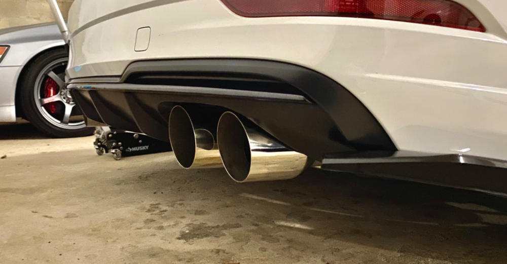 3" Cat Back, Quad Split Rear Exit, Valve Delete T304,  Audi S3  2015-2020 - Customer Photo From Giselle Ramsingh 