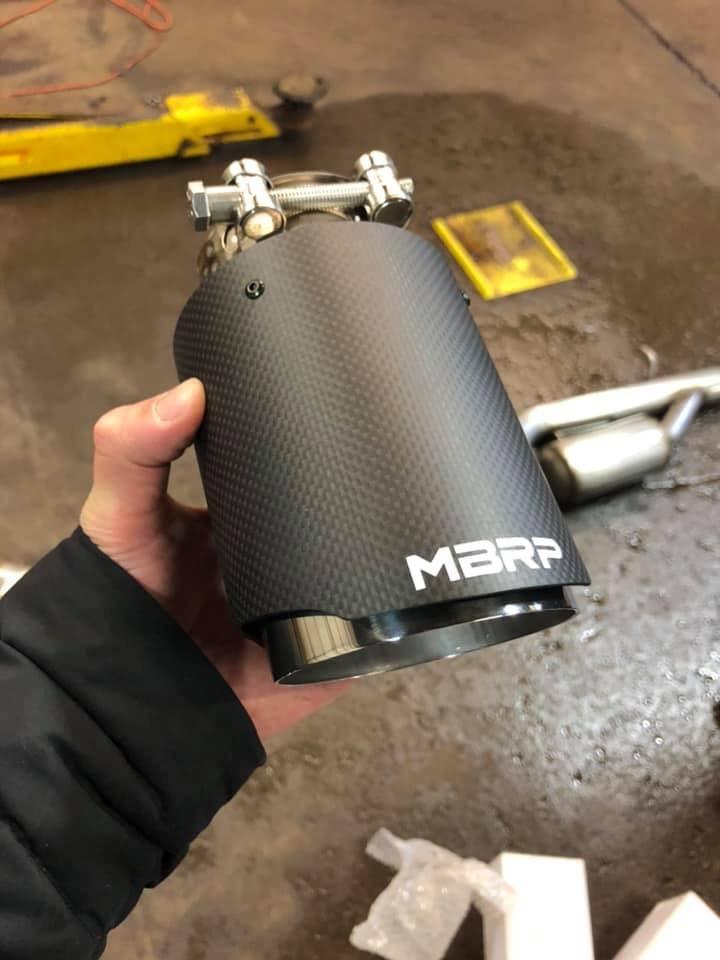 3" Cat Back, Quad Split Rear Exit, Valve Delete, T304 with Carbon Fiber Tips,  Audi S3 2015-2020 - Customer Photo From Xiao C.