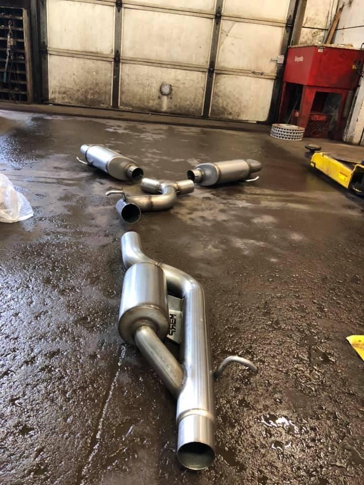 3" Cat Back, Quad Split Rear Exit, Valve Delete, T304 with Carbon Fiber Tips,  Audi S3 2015-2020 - Customer Photo From Xiao C.