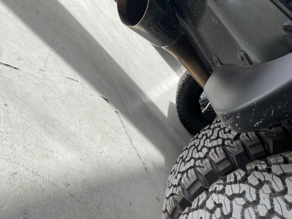 4" Cat Back Exhaust 2020-2021 Chevy Silverado / GMC Sierra 2500/3500 6.6L, T304 SS - Customer Photo From Abdulrahman S.