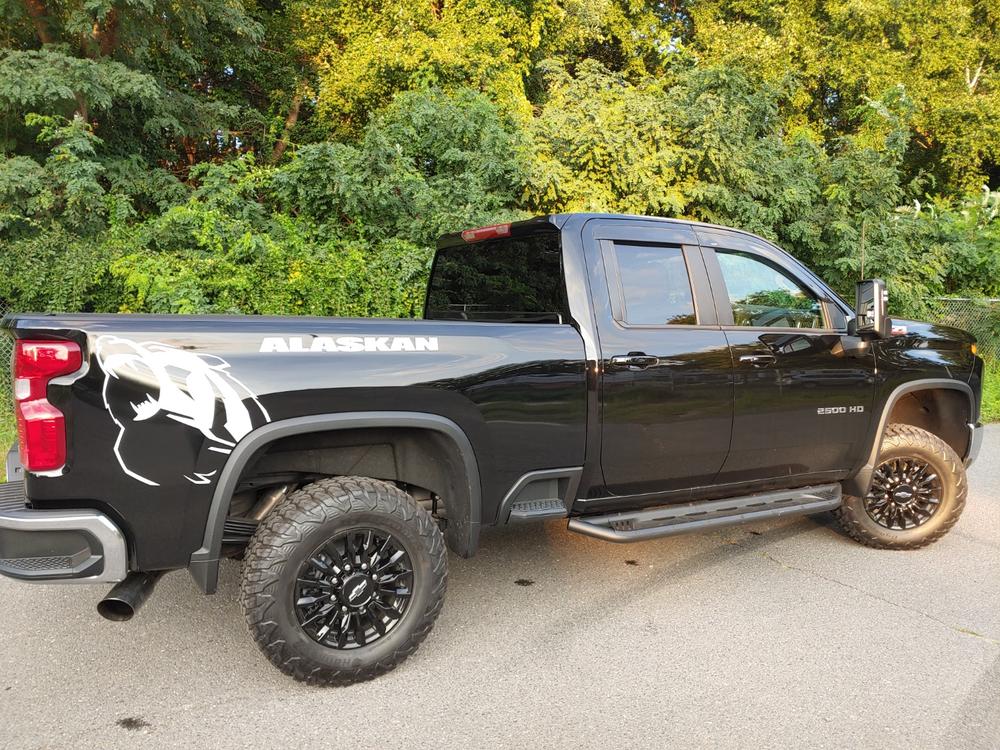 4" Cat Back Exhaust 2020-2021 Chevy Silverado / GMC Sierra 2500/3500 6.6L, T304 SS - Customer Photo From Steven Bordenuk 