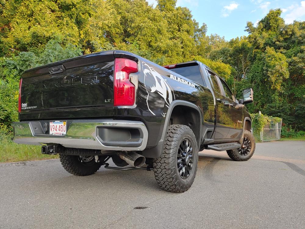 4" Cat Back Exhaust 2020-2021 Chevy Silverado / GMC Sierra 2500/3500 6.6L, T304 SS - Customer Photo From Steven Bordenuk 