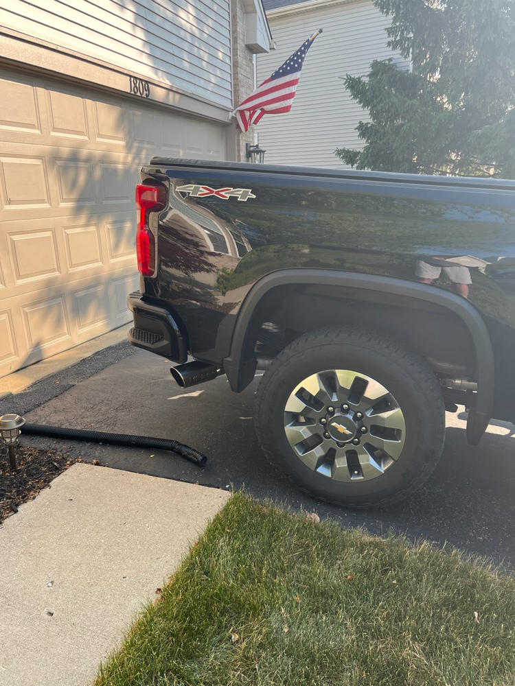 4" Cat Back Exhaust 2020-2023 Chevy Silverado / GMC Sierra 2500/3500 6.6L,  AL - Customer Photo From Eric Weirich