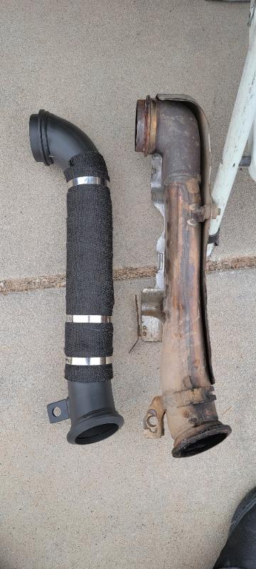 3" Down Pipe, Chevy/GMC 6.6L Duramax 2004.5 - 2010 - Customer Photo From Joseph Aguirre
