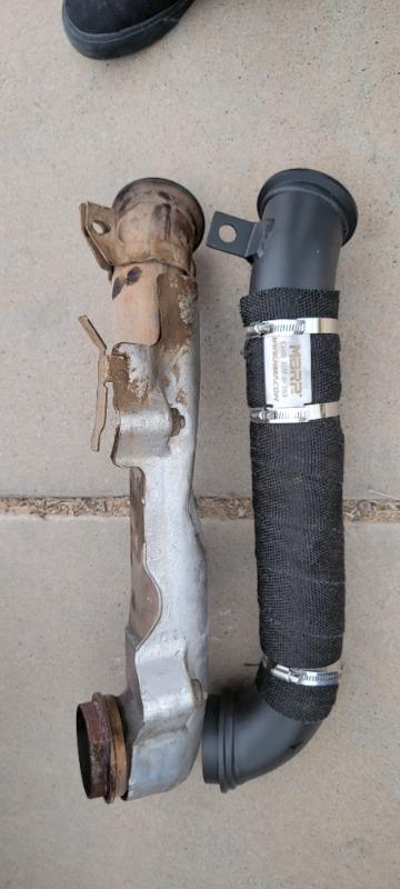 3" Down Pipe, Chevy/GMC 6.6L Duramax 2004.5 - 2010 - Customer Photo From Joseph Aguirre